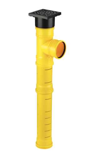 Karmat Overloop- en Infiltratieput Ø110 mm – Regenwater Afvoerput met Rooster – 1 Meter – SPR110 BOX